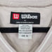 Wilson Men's XL Windbreaker Short Sleeve Shirt Tan & White Pullover NWT