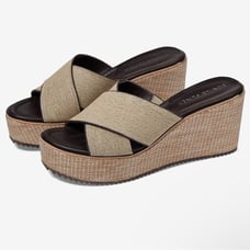 Donald Pliner ideal slip on wedges dark brown size 9 women’s