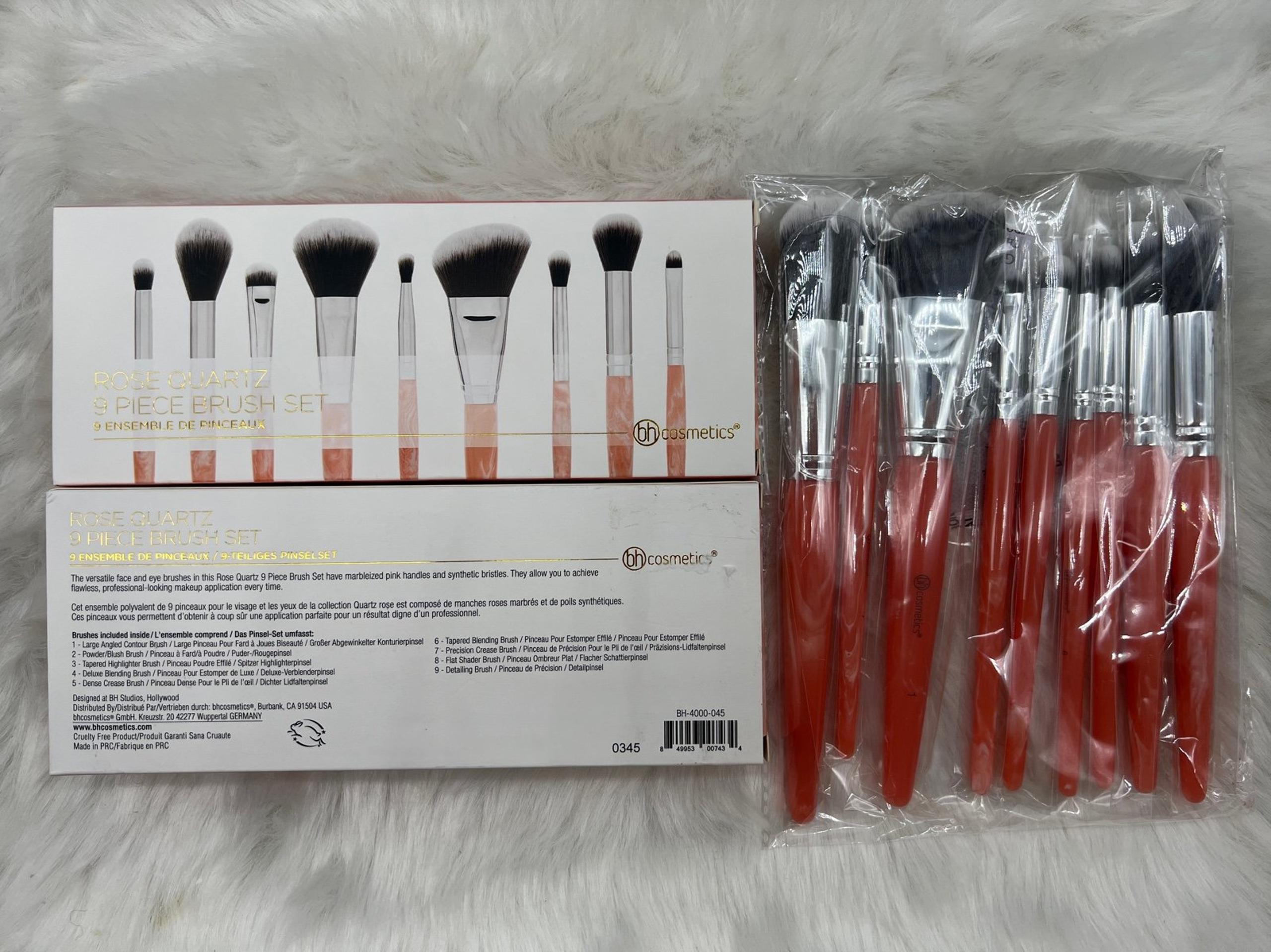 Rose Quartz - 9 Piece Makeup Brush Set - Bh Cosmetics