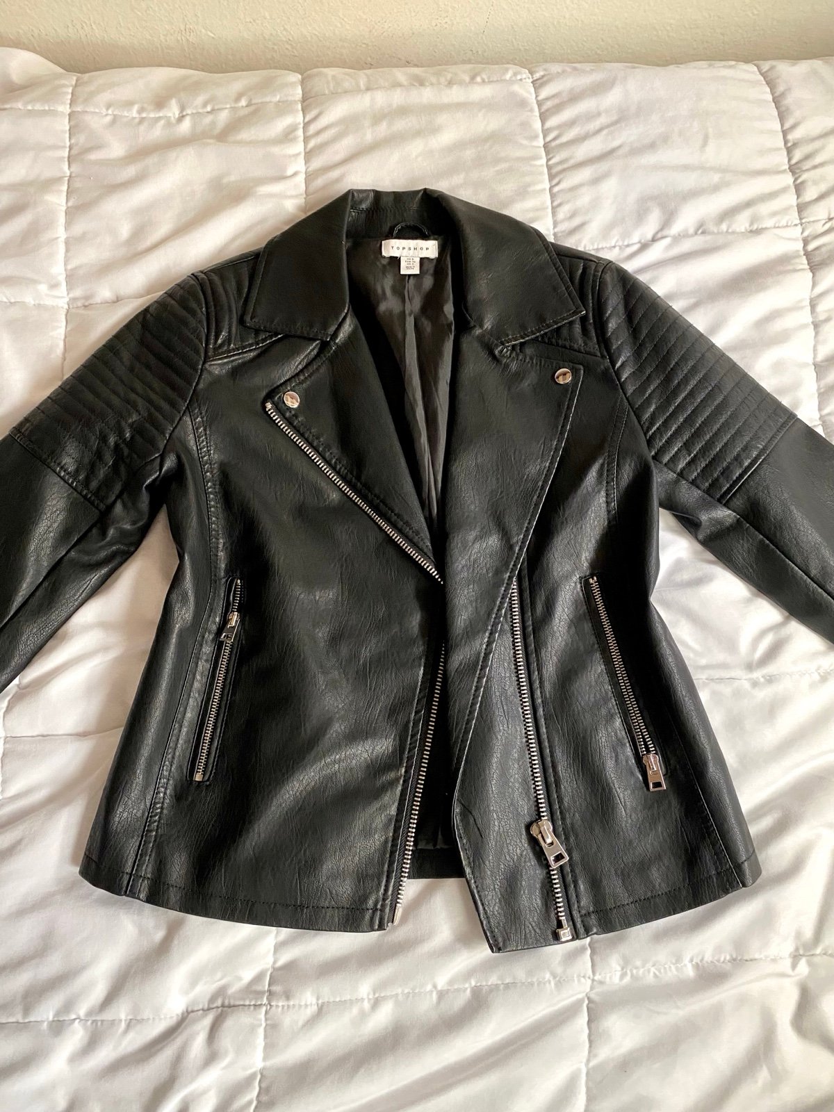 Black Faux Leather Jacket