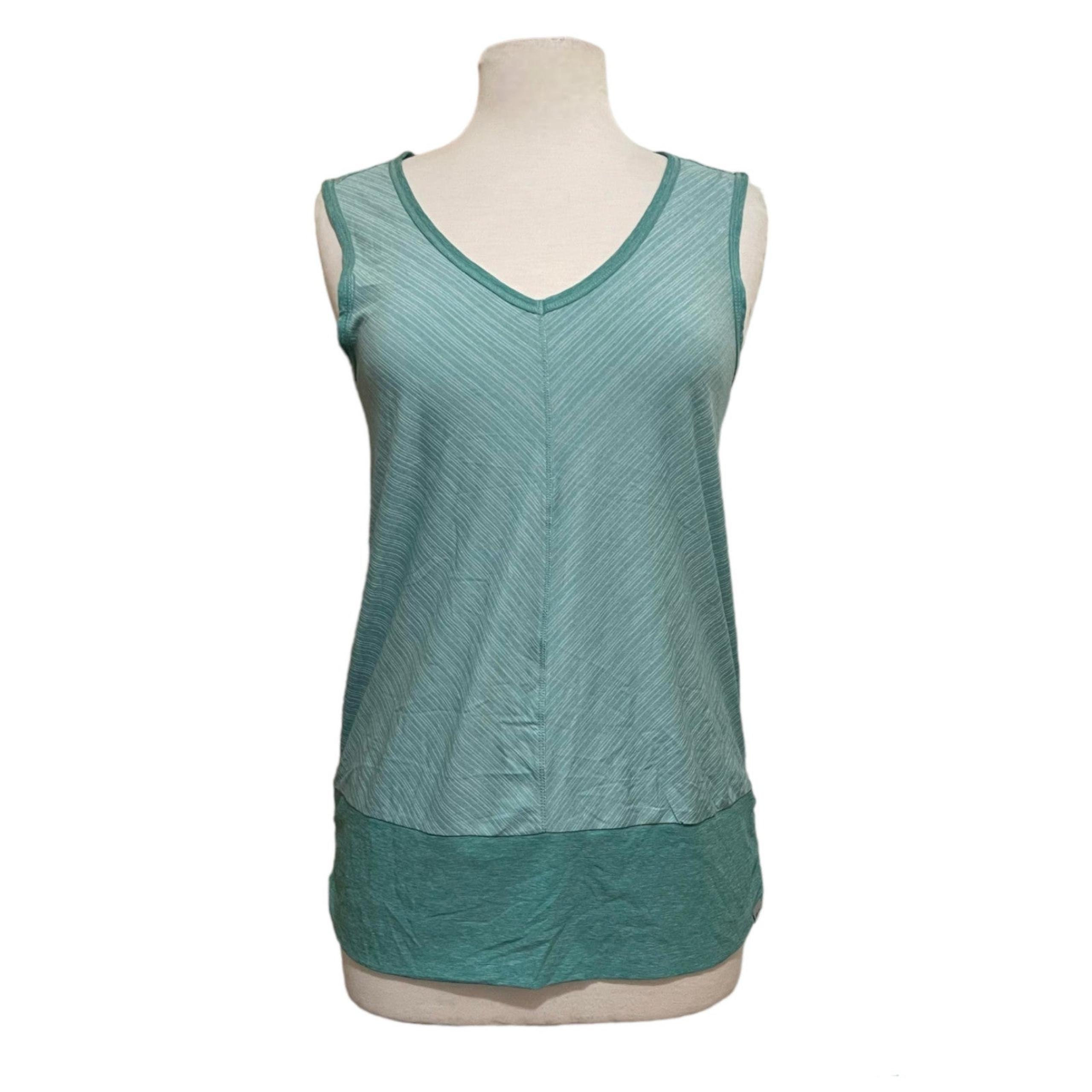 Eddie Bauer Women Workout Top Green Size M Tank Top Sleeveless Athletic Fit