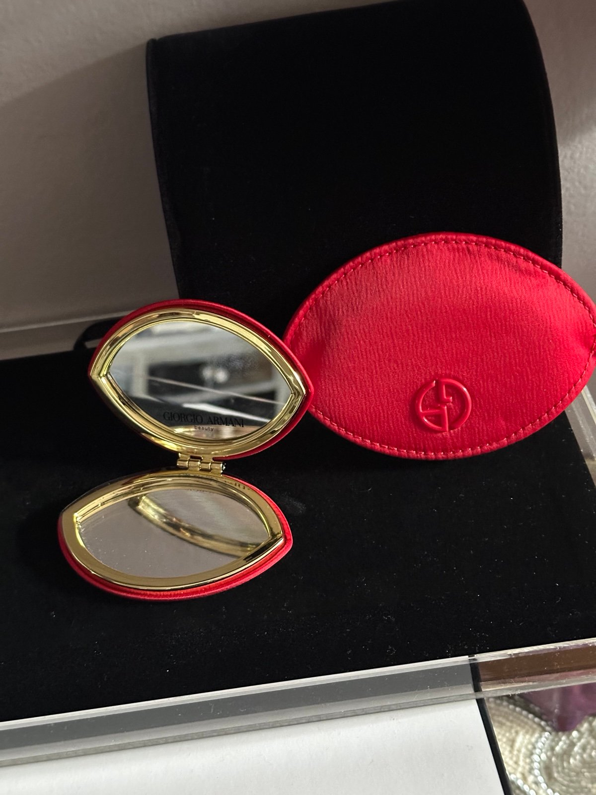 Giorgio Armani compact mirror.