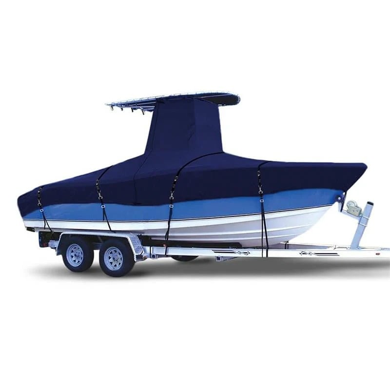 Zenicham 900D Marine Grade Fade and Tear Resistant Trailerable T-Top Boat Cover