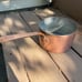 Copper Pot Saucepan with Spade Handle