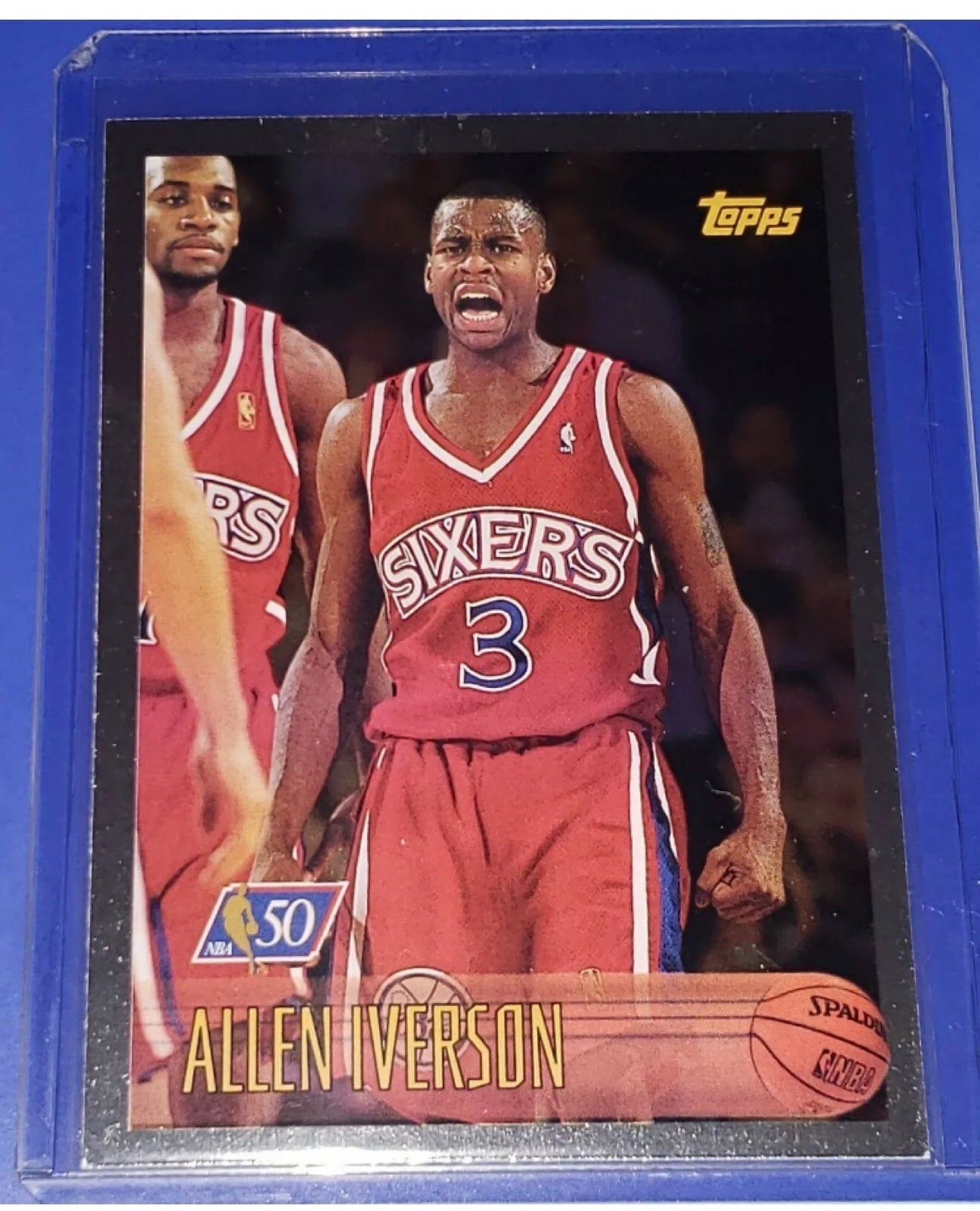 1996-1997 Topps NBA 50th Anniversary Allen Iverson #171 Foil Rookie