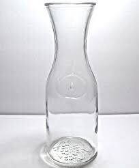 1 litre mexio glass milk jars X2