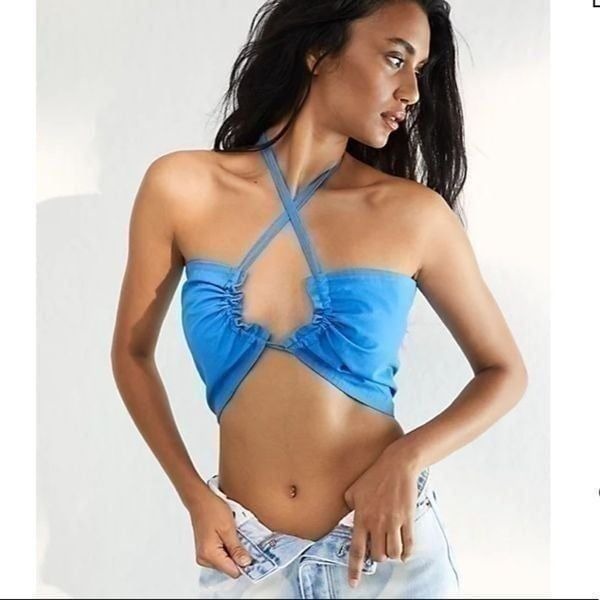 NWT - Free People Summer Of Love Boho Convertible Bra in Baltic Blue Size: S