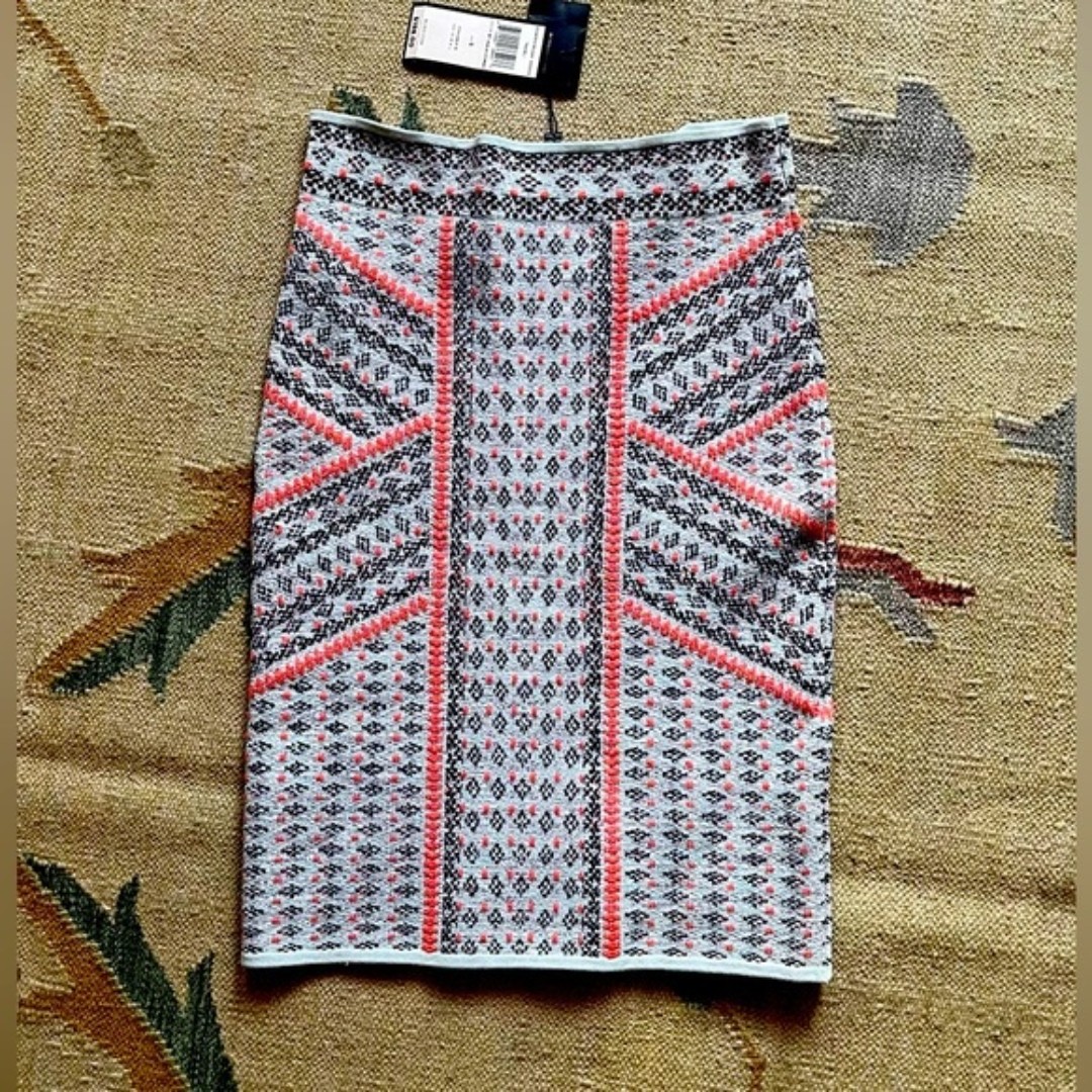 BCBG Max Azria Pavel Jacquard skirt size small