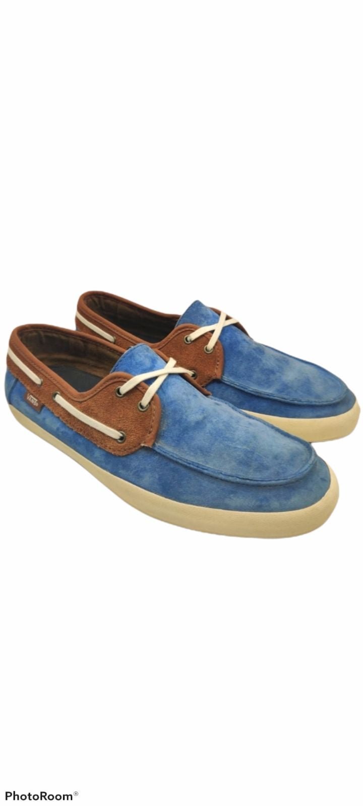 VANS Chauffeur 2.0 Boat Shoes Suede Two Tone Men's 7.5 Preppy Nautical Surf Line