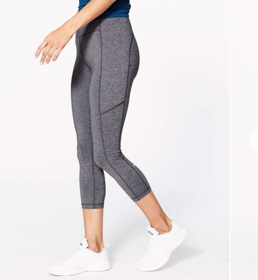 Lululemon Women’s Speed Up Crop 21 Heathered Black