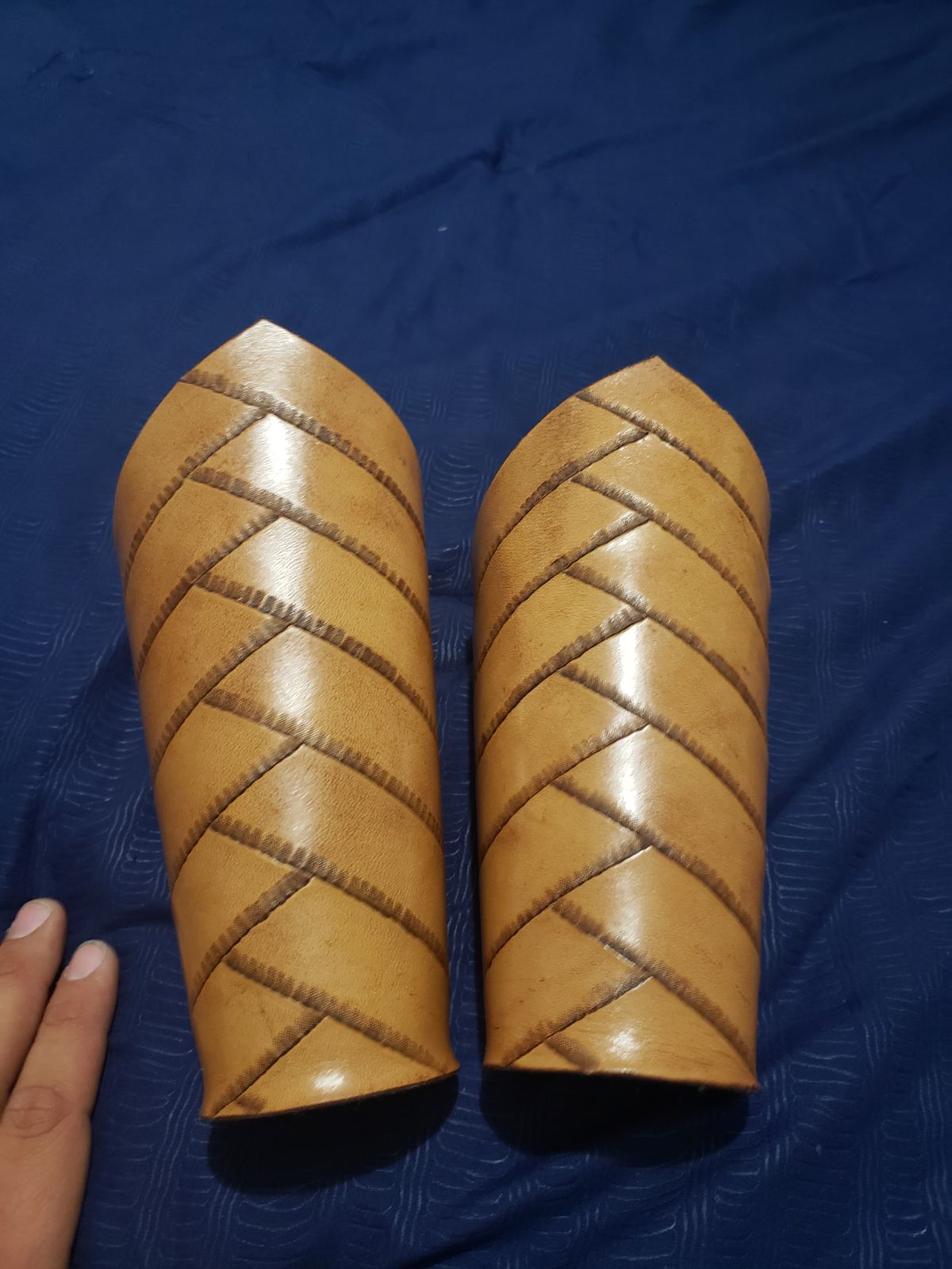 Leather bracers