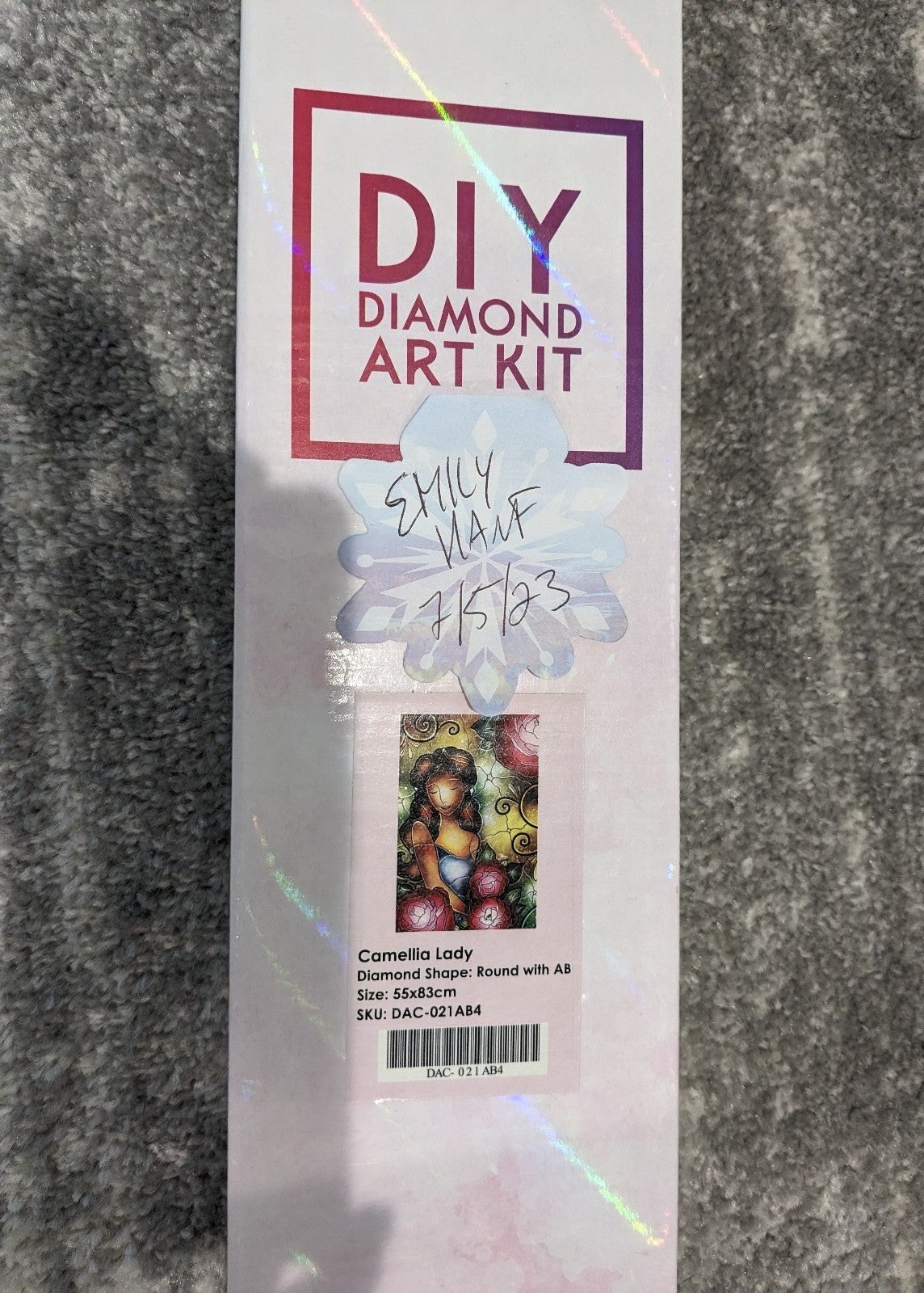 NIB Diamond Art Club Camellia Lady Mandie Manzano