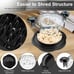 Chicken Shredder Large Chicken Breast Shredder Tool Twist with Brush&Fork, Visib