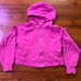 Lululemon Hot Pink Scuba Hoodie, Full Zip - XS/S
