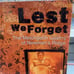 Lest We Forget book