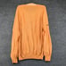 Ping Collection Men's Knit Sweater Orange M Argyle Diamond V-Neck