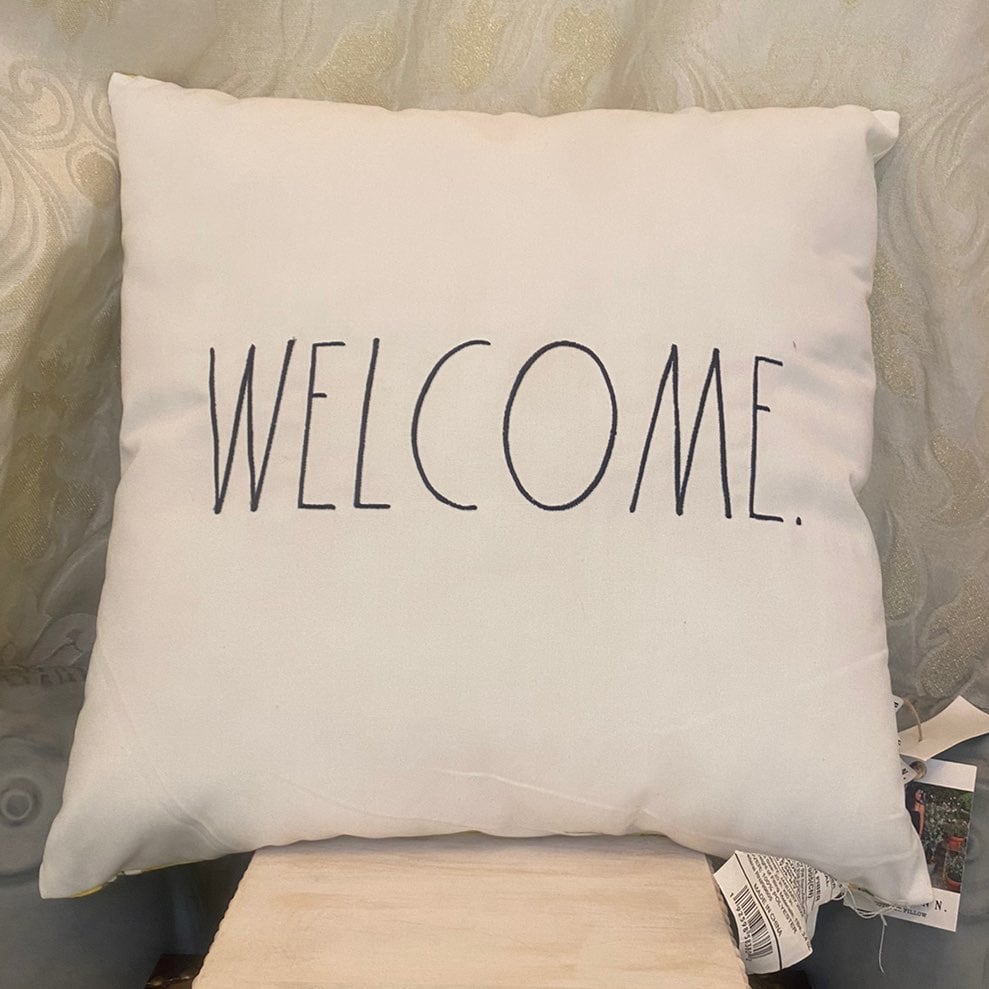 Rae Dunn WELCOME Pillow