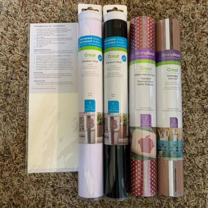 Provo Craft Cricut Iron-On, Vinyl, 9 pcs