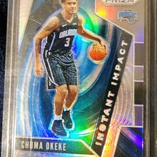 Chuma okeke silver refractor instant impact rookie prizm magic nba