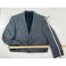 Jos A Bank Men's Silk Linen Blend 2 Button Sport Coat Blazer Blue Plaid Sz 42R