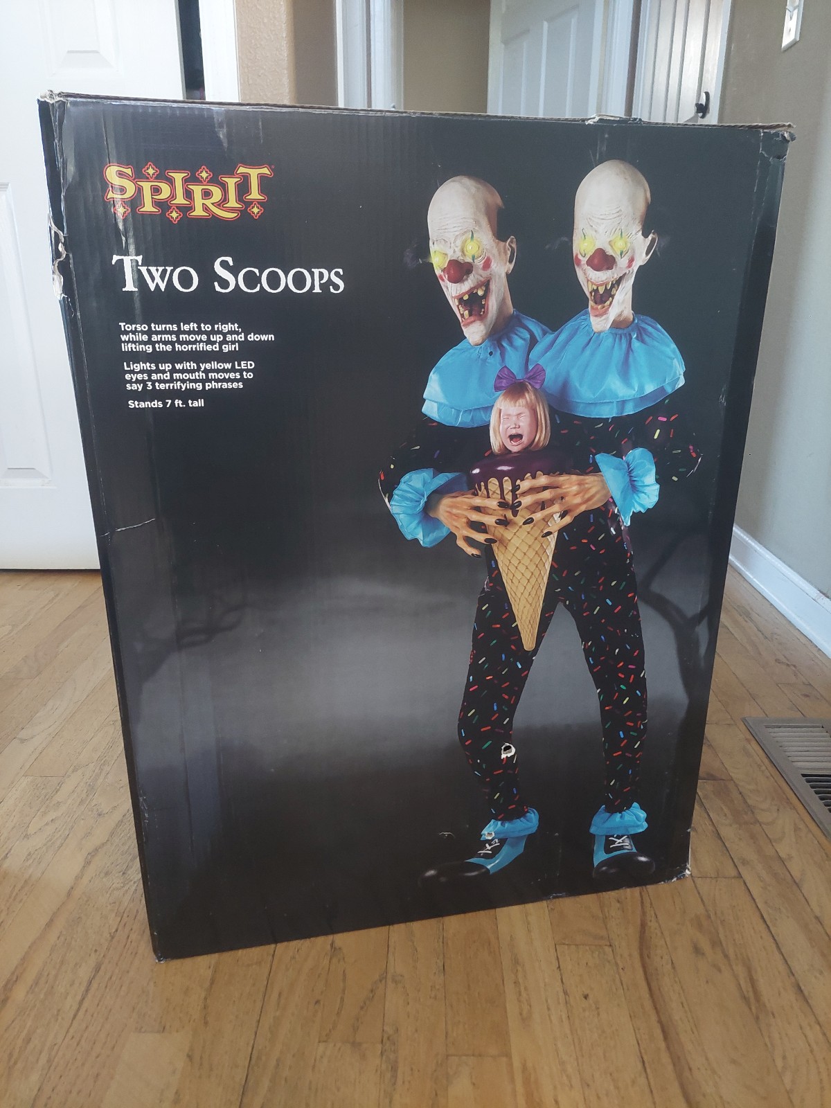 Spirit Halloween Two Scoops Clown 2021 New In Box