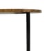 Two-Tier Round Side Table with USB and AC Charging Station, Nightstand