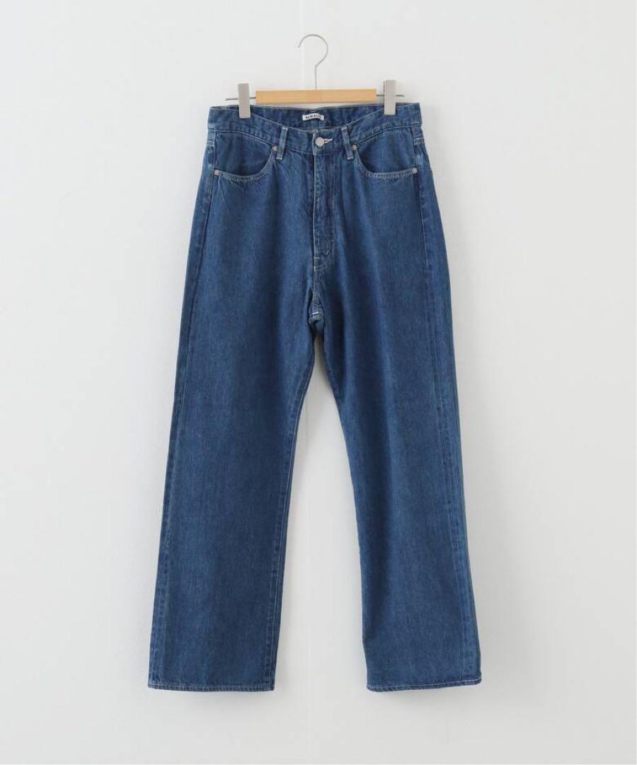 AURALEE SELVEDGE LIGHT DENIM PANTS 3