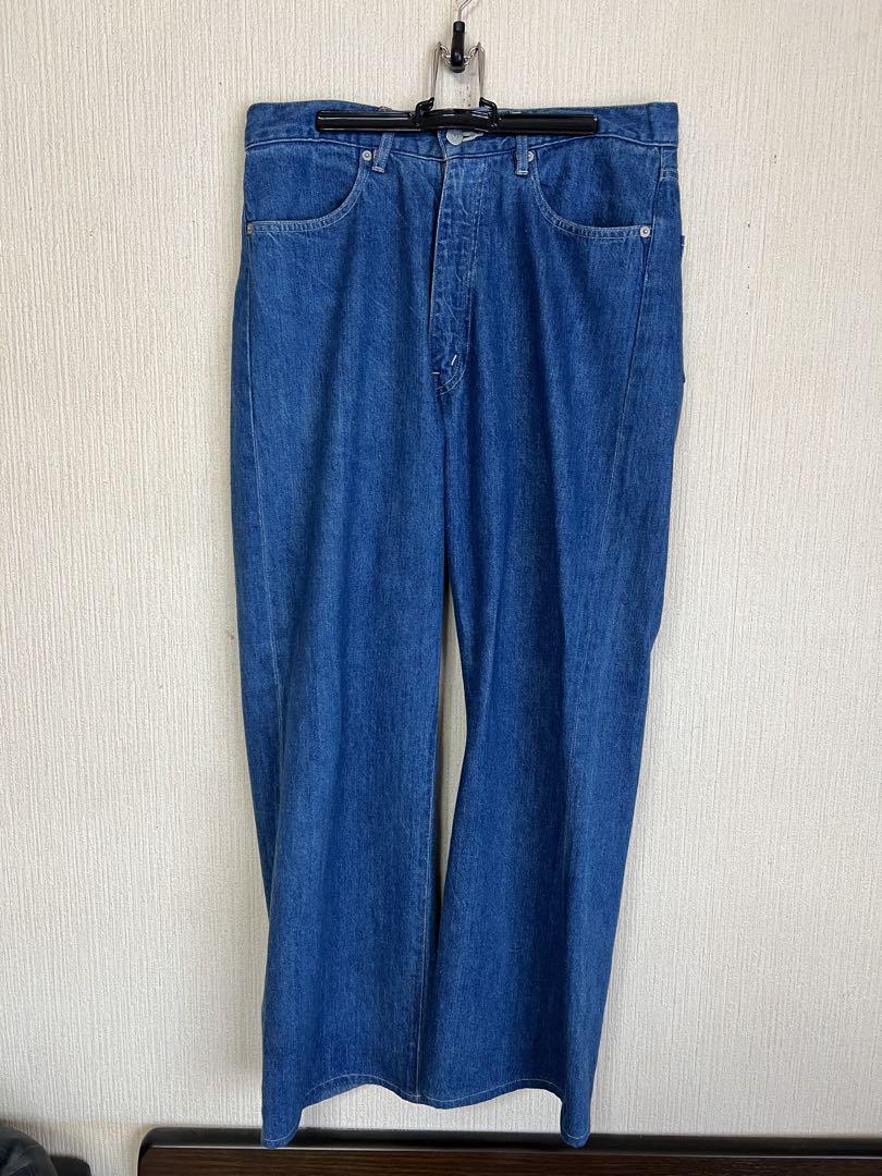 Selvedge Faded Light Denim Pants – La Garçonne