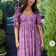 Disney Tangled Icons Allover Print Smock Dress - BoxLunch Exclusive
