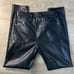 Zara Black Faux Leather Pants Size 29