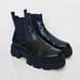 Sam Edelman Daelyn Lug-Sole Leather Boots Women's Size 8.5 Chunky Grunge Chelsea