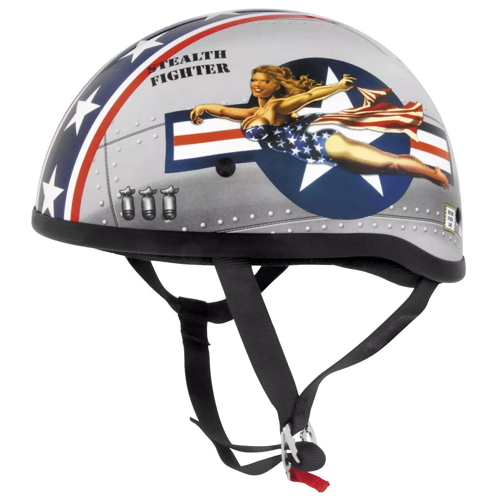 Bomber Pinup Original Helmet Size Large Skid Lid