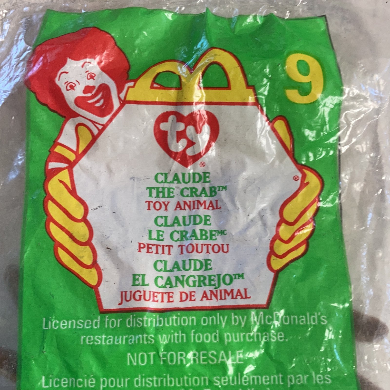 Claude The Crab mcdonald ’s