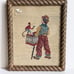 Framed Needlepoint Picture Boy with the Monkey 11