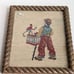 Framed Needlepoint Picture Boy with the Monkey 11