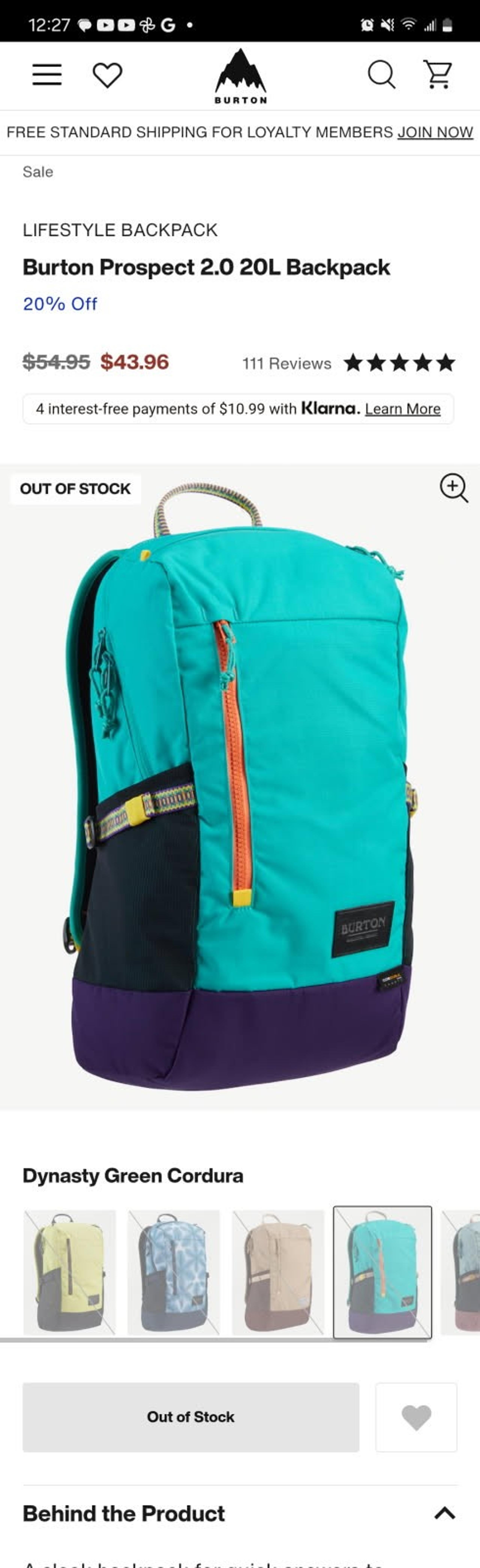 Prospect 2.0 20L Backpack - Burton