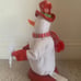 RARE! Gemmy Snowflake Spinning Mini Red Snowman