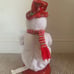 RARE! Gemmy Snowflake Spinning Mini Red Snowman