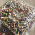 Vintage golf tees ball markers and eagle eye 70 range finder stroke counters
