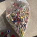 Vintage golf tees ball markers and eagle eye 70 range finder stroke counters