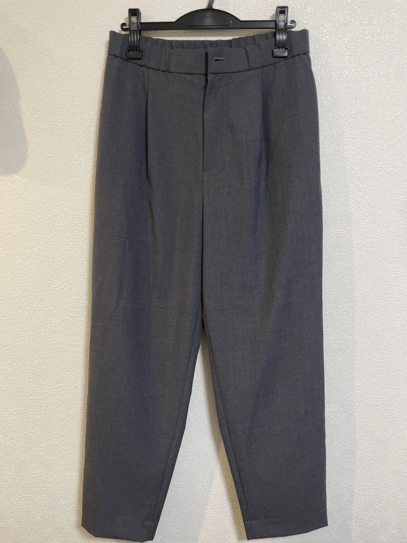 ATON WOOL TROPICAL TAPERED EASY PANTS