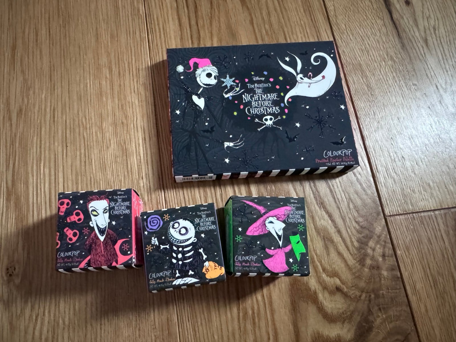 ColourPop x Nightmare Before Christmas Pallet & Jelly Mush Shadows Set