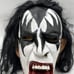 1996 KISS Vintage mask Gene Simmons Halloween Mask by Illusive Concepts 90's EUC