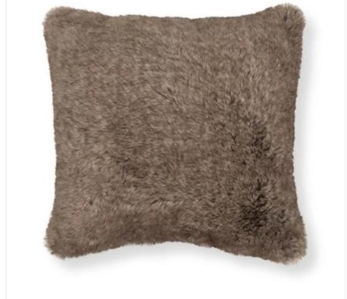 Brentwood 20 X 20 chair sofa faux fur accent throw pillow