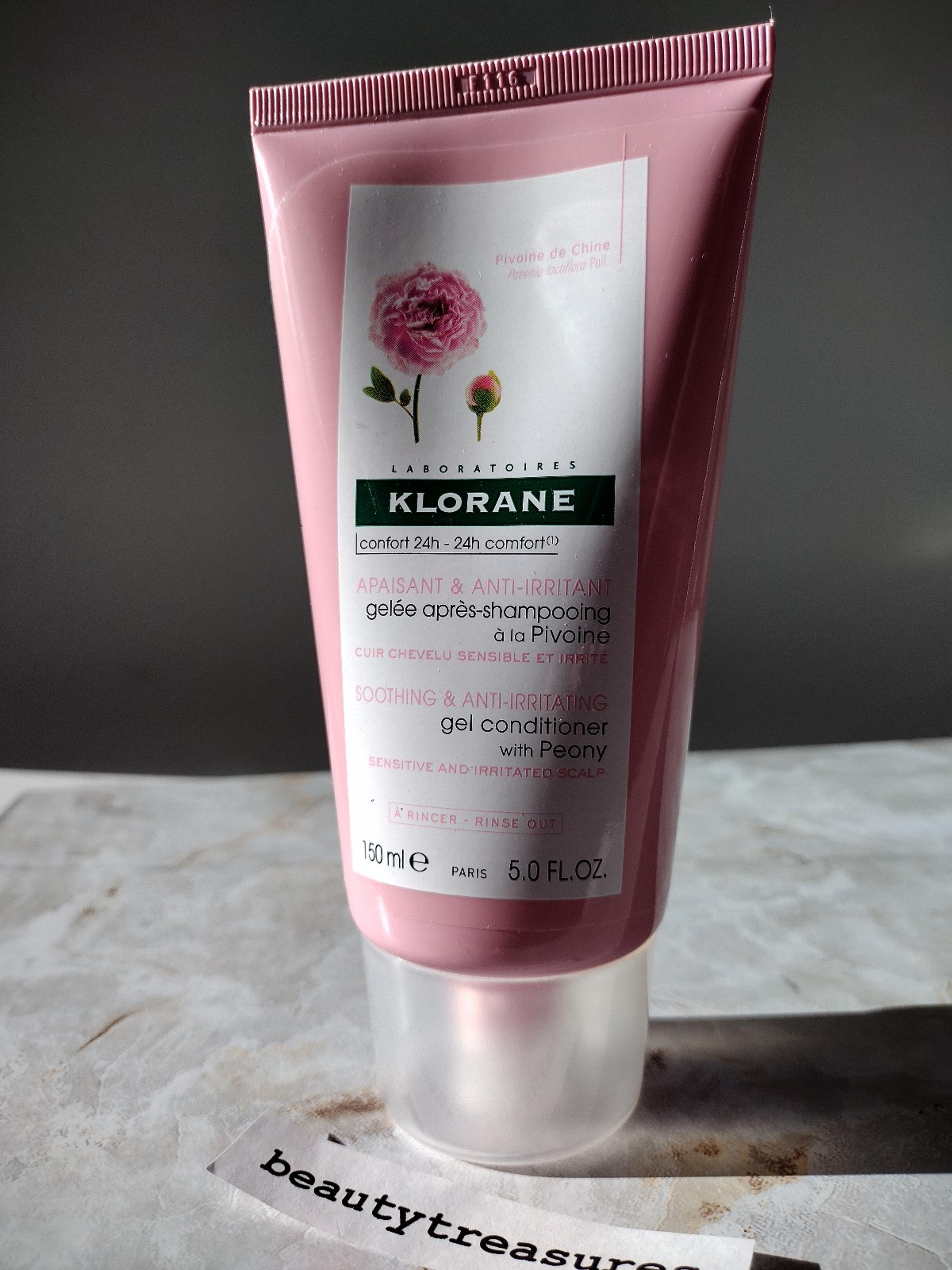 New/sealed Klorane Peony Soothing Gel Conditioner for sensitive scalp 5oz