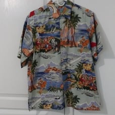 Vintage Reyn Spooner Hawaiian Short Sleeve Button Down Shirt, Size L
