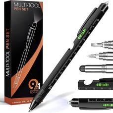 Gifts for Men, Dad Gifts from Daughter Son, 9 in 1 Multi Tool Pen, Cool Gadgets