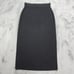 Vintage Misook Skirt Size L Black Pull On Straight Side Slit Stretch Acrylic
