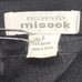Vintage Misook Skirt Size L Black Pull On Straight Side Slit Stretch Acrylic