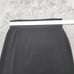 Vintage Misook Skirt Size L Black Pull On Straight Side Slit Stretch Acrylic